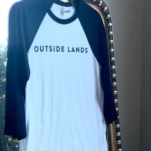 Black and White Outside Lands Concert T Tee Shirt